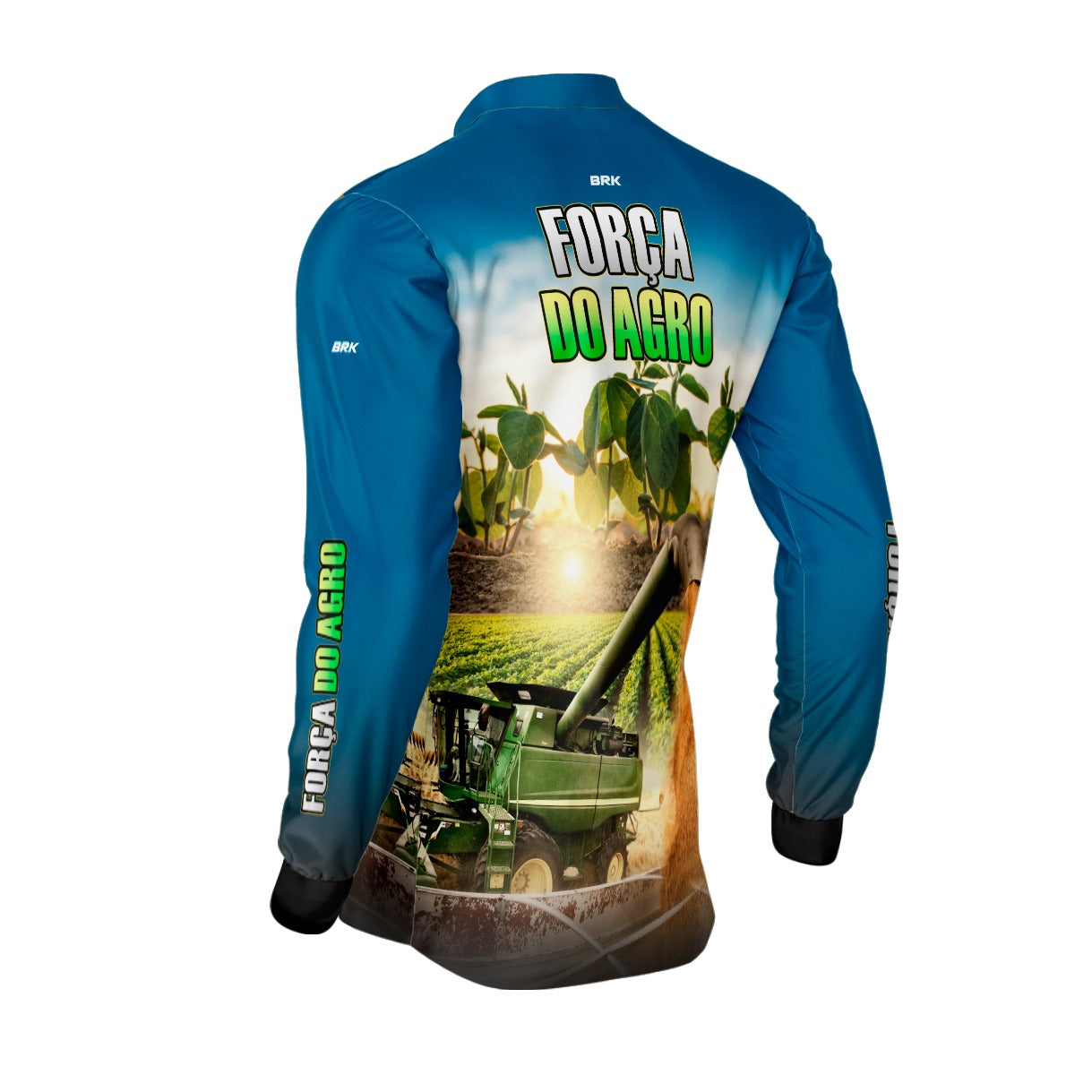 Camisa Agro Brk Força do Agro Soja com Proteção Solar UV50+ Envio Imediato - Brk Agro