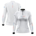 Camisa Agro Feminina Brk Branca Azul e Vermelha com Proteção Solar UV50+ - Brk Agro