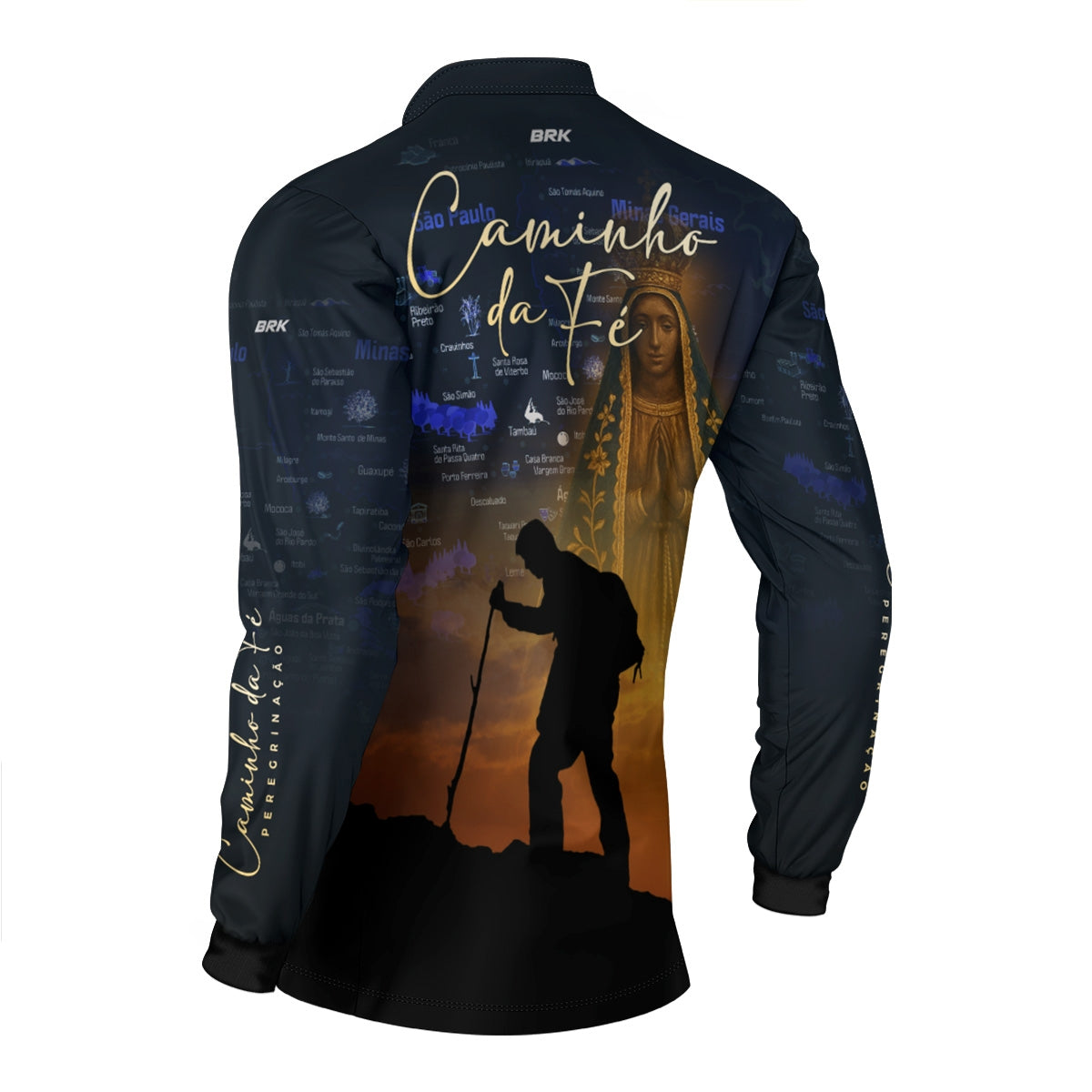 Camisa Agro Brk Caminho da Fé Peregrinação com Proteção Solar UV50+