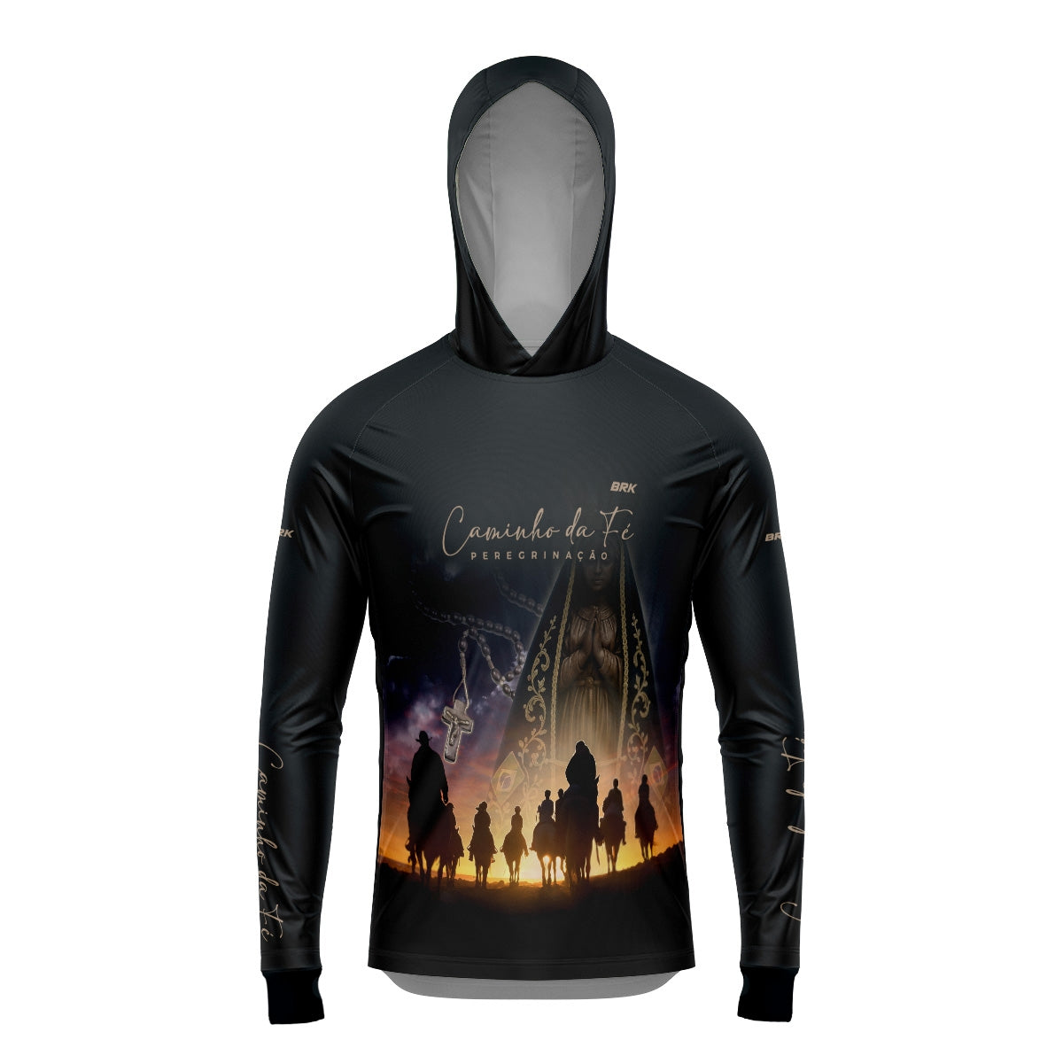 Camisa com Capuz Brk Caminho da Fé Cavalgada com Proteção Solar UV50+ - Brk Agro