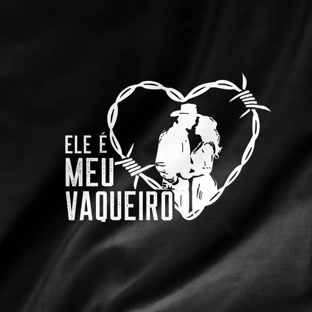 Camiseta Agro Feminina Brk Ele é Meu Vaqueiro com Algodão Premium
