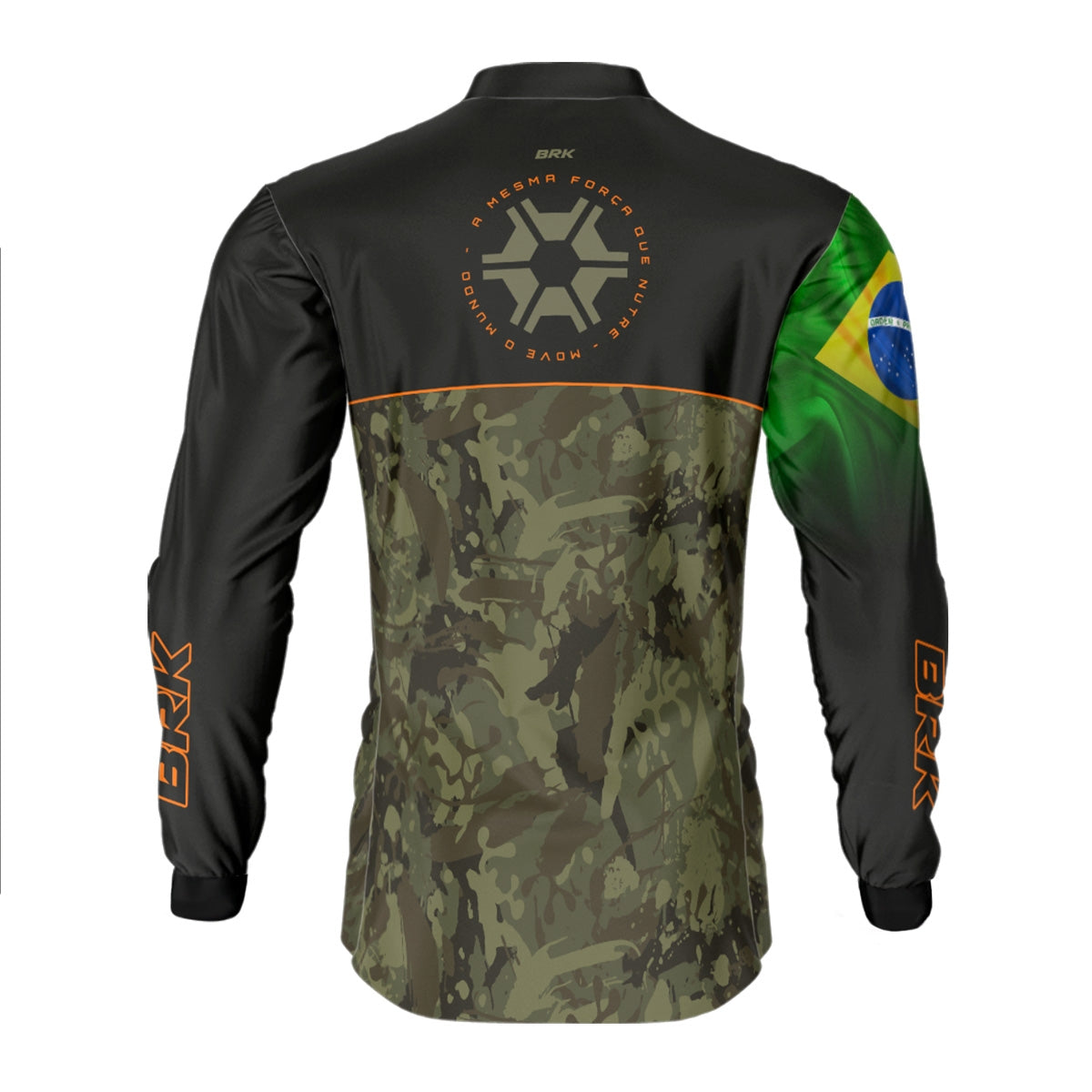 Camisa Agro Brk Agronomia Camo Brasil com Proteção Solar UV50+