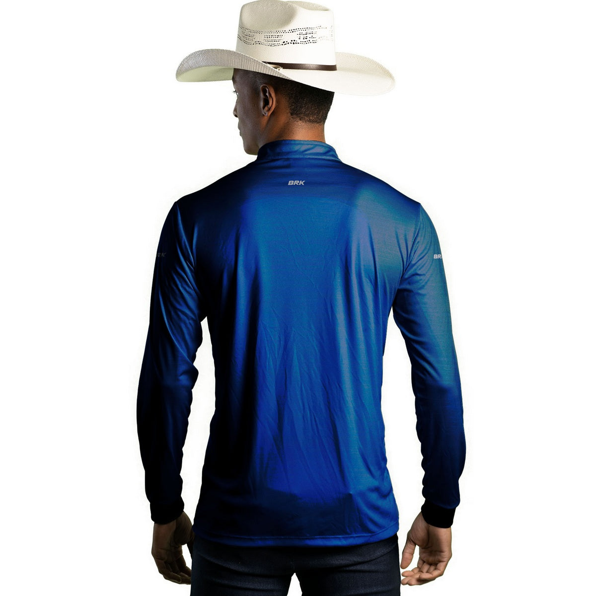 Camisa Agro Brk Mescla Azul Royal com Proteção Solar UV50+