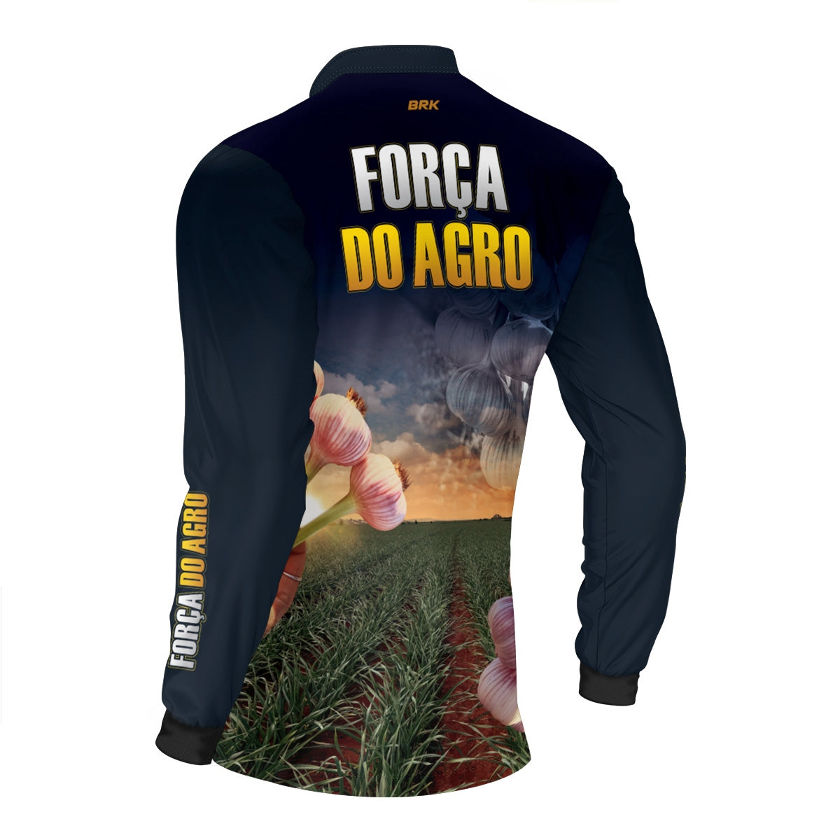 Camisa Agro Brk Produtor de Alho com Proteção Solar UV50+ - Brk Agro