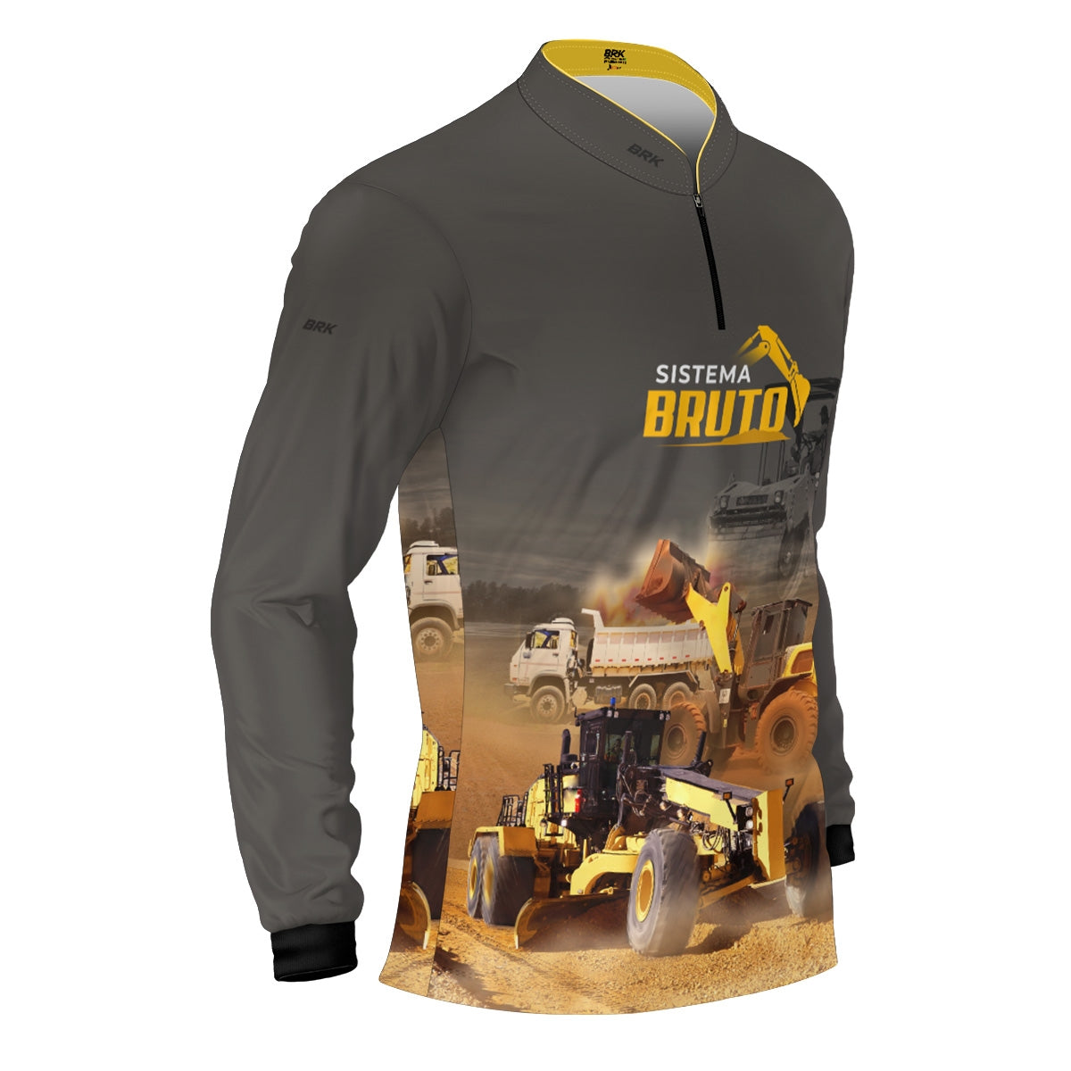 Camisa Máquina Pesada Brk Sistema Bruto Motoniveladora com UV50+ - Brk Agro
