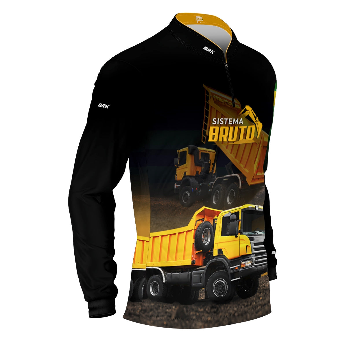 Camisa Máquina Pesada Brk Sistema Bruto Caminhão Caçamba com UV50+ - Brk Agro