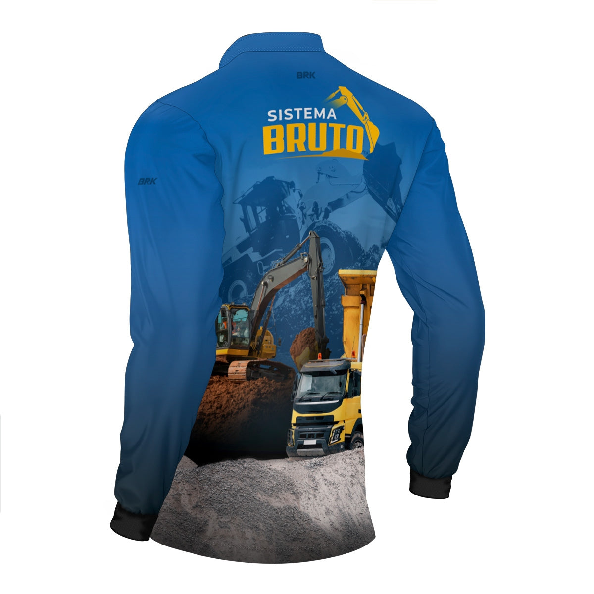 Camisa Máquina Pesada Brk Sistema Bruto Caminhão Caçamba com UV50+ - Brk Agro