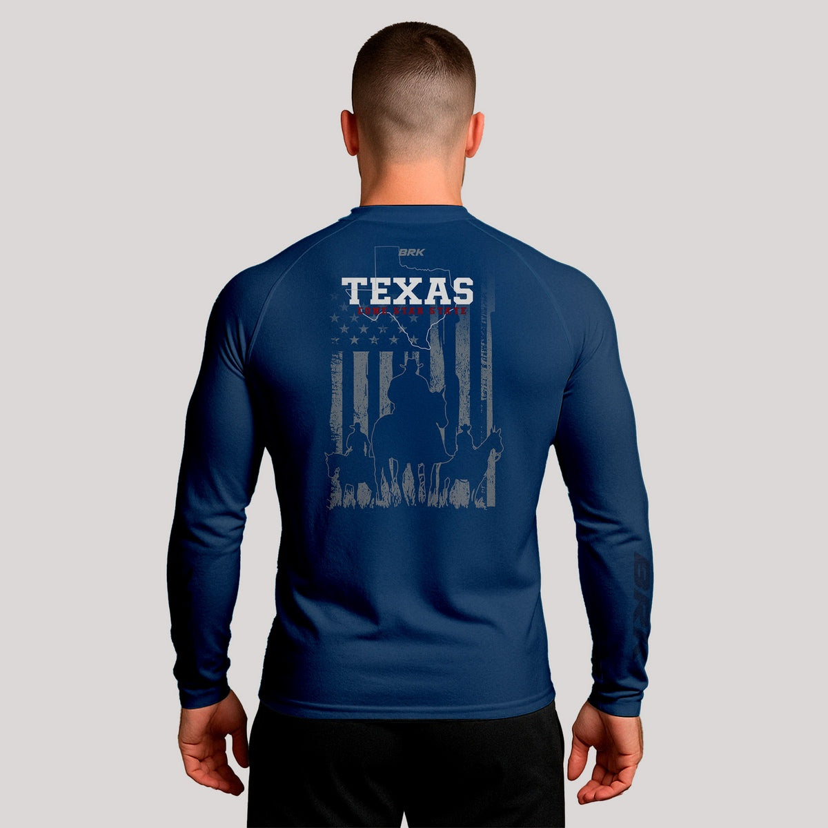 Camisa Raglan Brk Texas Lone Star State com Proteção UV50+ - Brk Agro