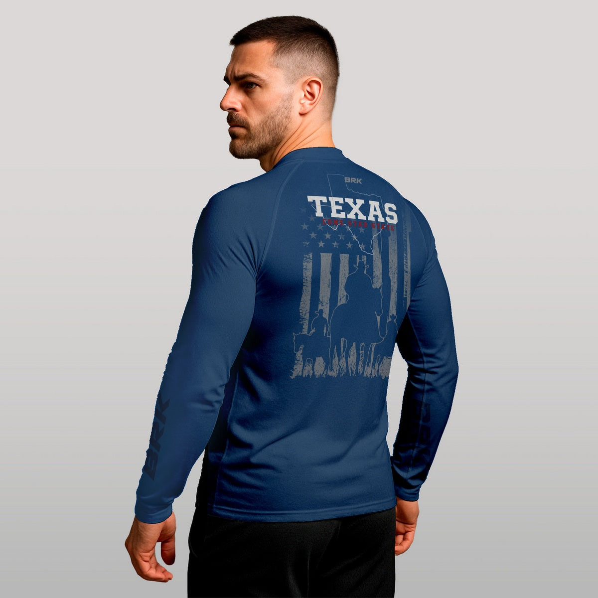 Camisa Raglan Brk Texas Lone Star State com Proteção UV50+ - Brk Agro