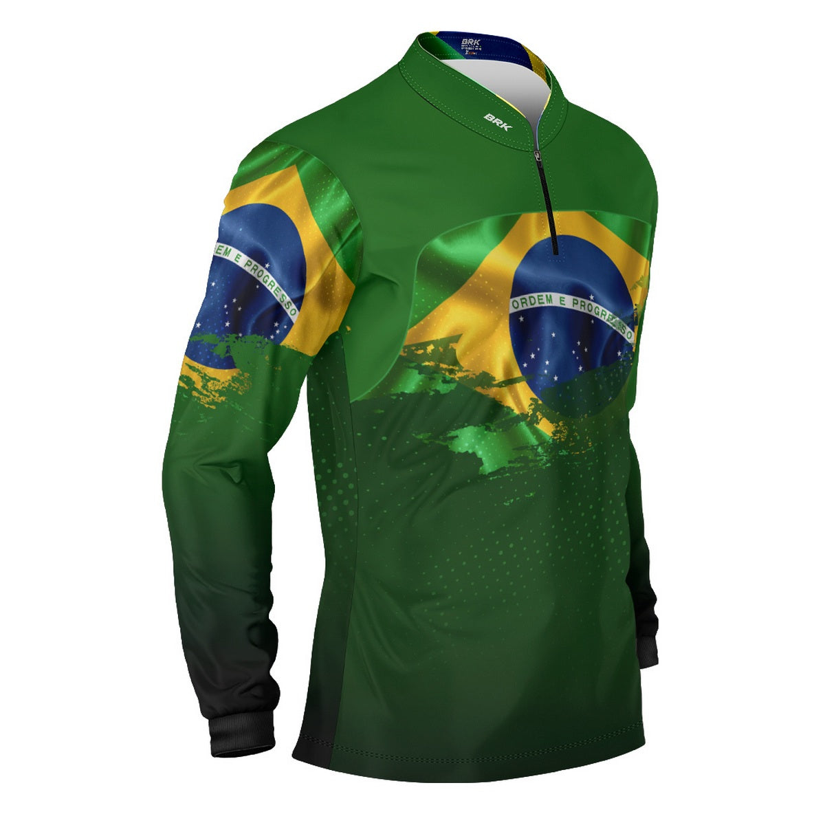 Camisa Agro Brk Brasil Verde com Proteção Solar UV50+ - Brk Agro