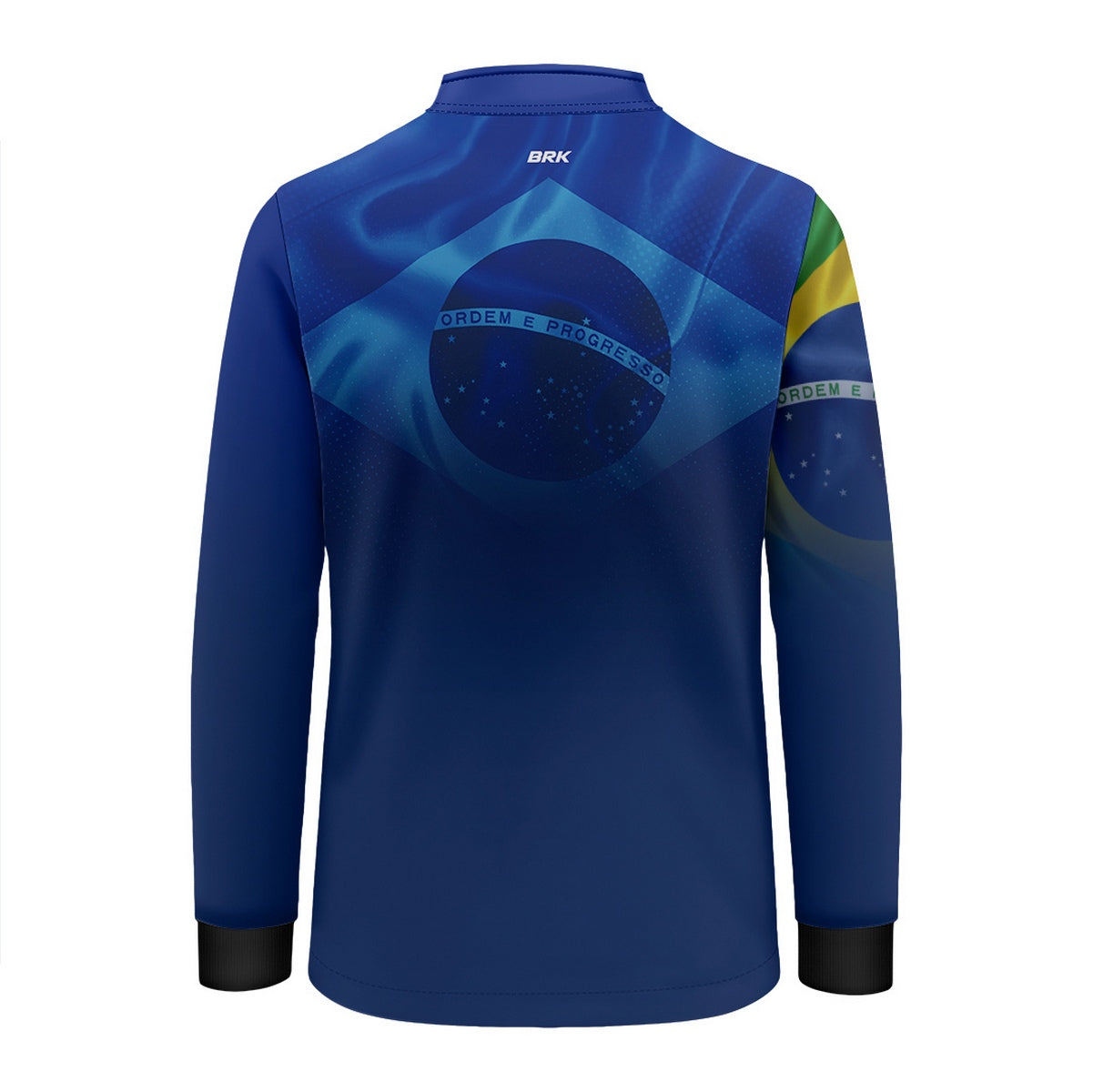 Camisa Agro Infantil Brk Brasil Azul com Proteção Solar UV50+ - Brk Agro