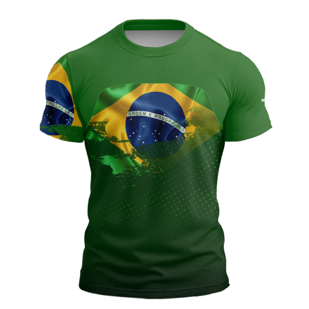 Camiseta Agro Brk Brasil Verde com Proteção Solar UV50+
