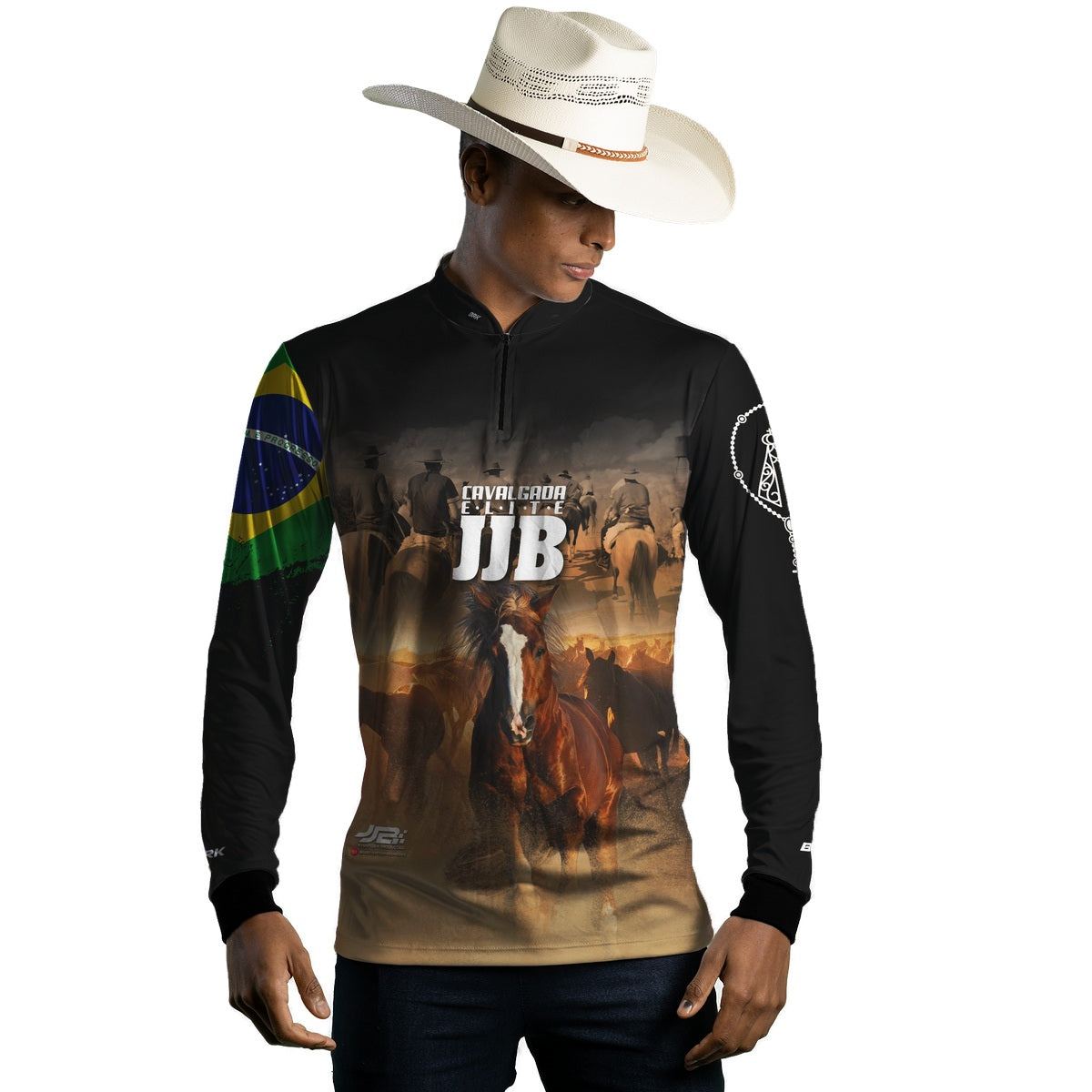 Camisa Agro Brk Cavalgada Elite JJB com Proteção UV50+ - Brk Agro
