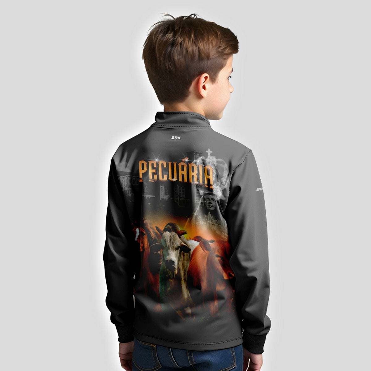 Camisa Agro Brk Nossa Senhora Pecuária com Proteção UV50+ - Brk Agro