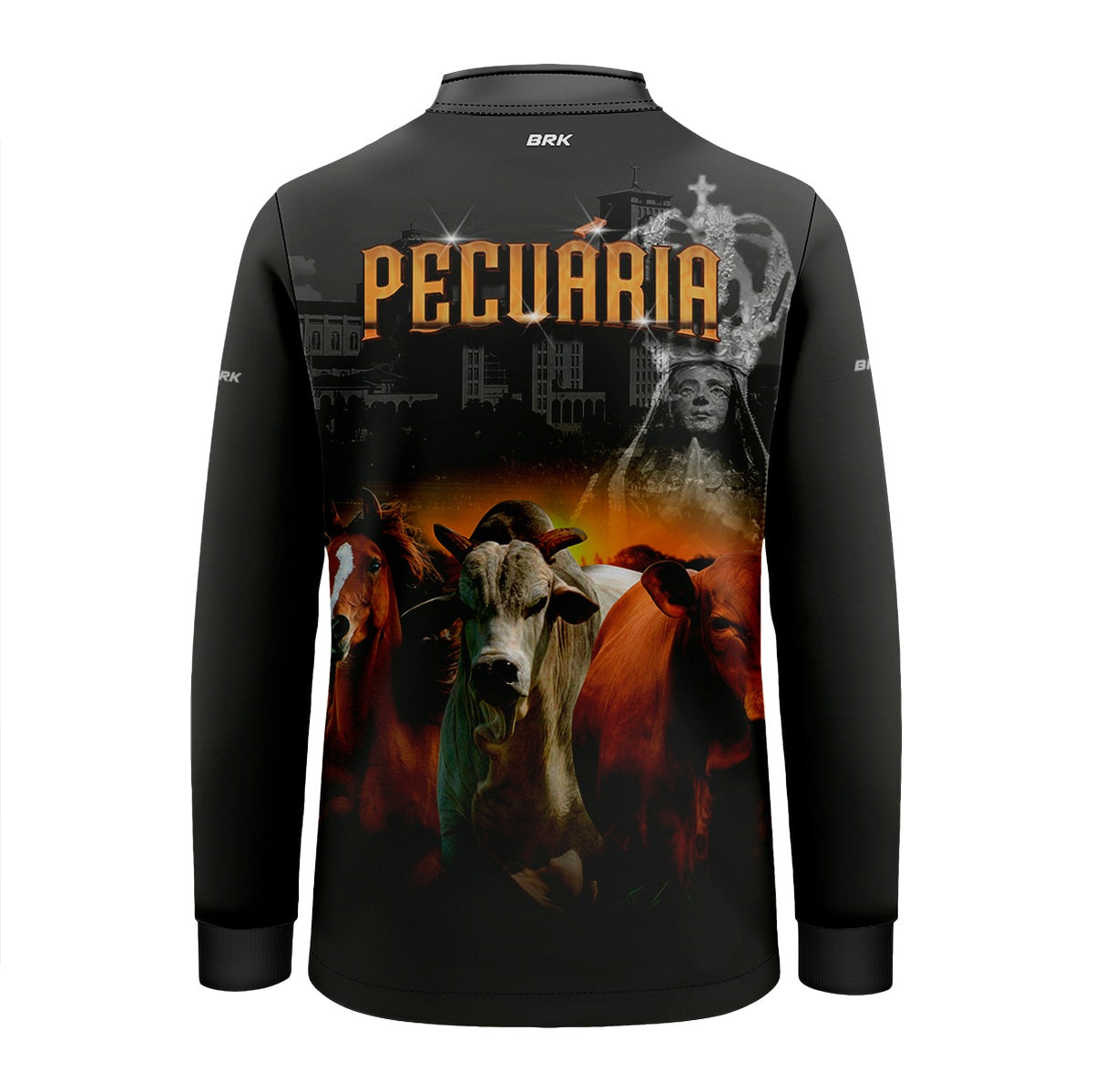 Camisa Agro Brk Nossa Senhora Pecuária com Proteção UV50+ - Brk Agro