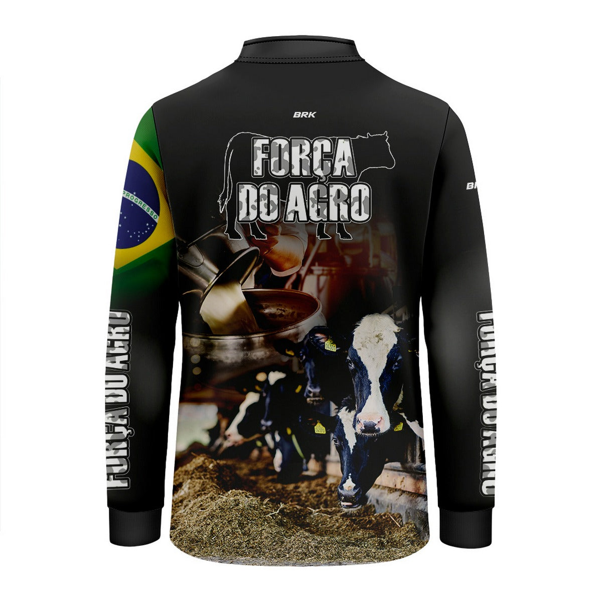 Camisa Brk Agro Infantil Produtor de Leite com Proteção Solar UV50+ - Brk Agro