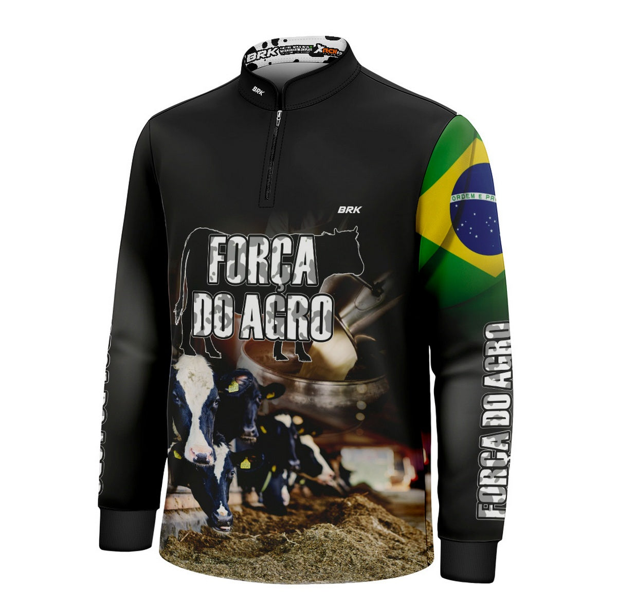 Camisa Brk Agro Infantil Produtor de Leite com Proteção Solar UV50+ - Brk Agro