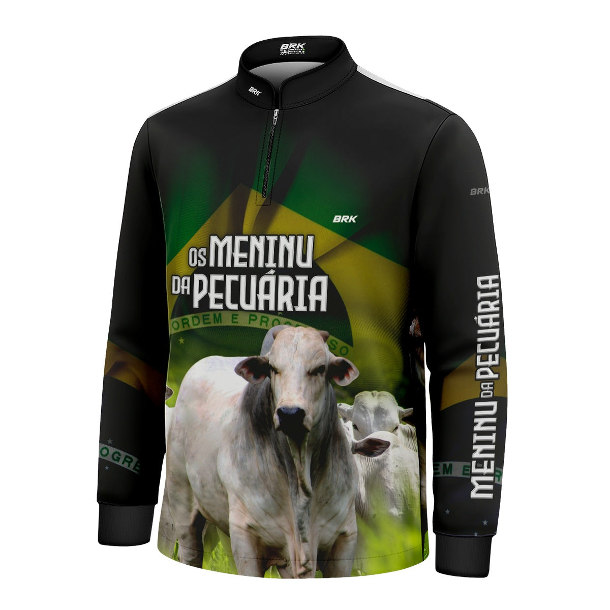 Camisa Infantil Agro Brk Os Menino da Pecuária com Proteção Solar UV50+ - Brk Agro