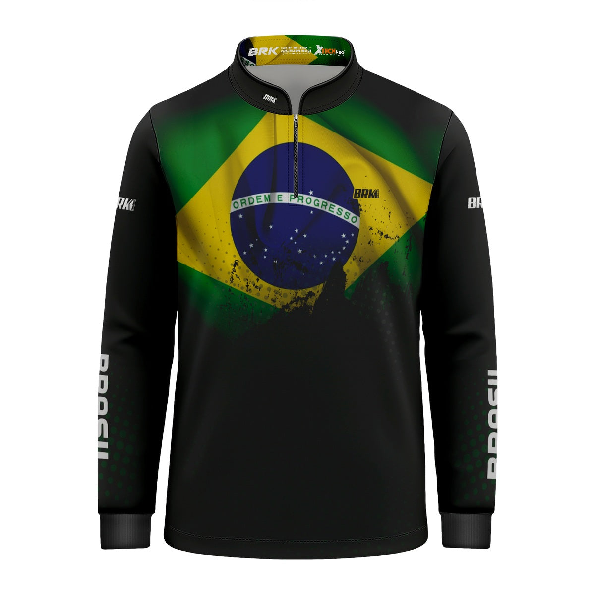 Camisa Infantil Agro Brk Bandeira do Brasil com Proteção Solar UV50+ - Brk Agro