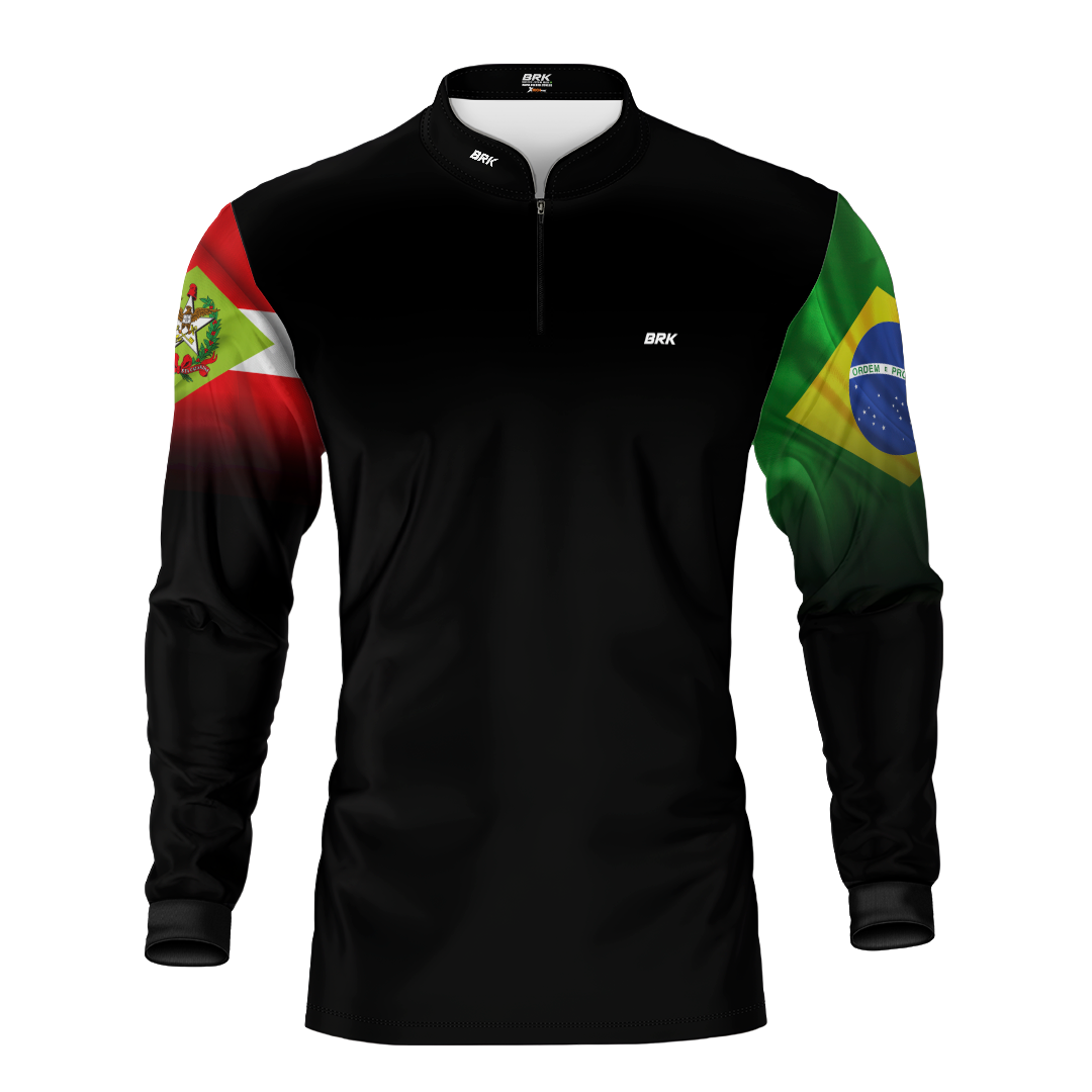 Camisa Agro Brk Brasil Santa Catarina Brasil com Proteção Solar UV50+ - Brk Agro