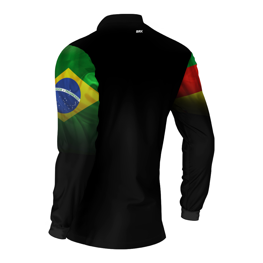Camisa Agro Brk Brasil Rio Grande Do Sul com Proteção Solar UV50+ - Brk Agro