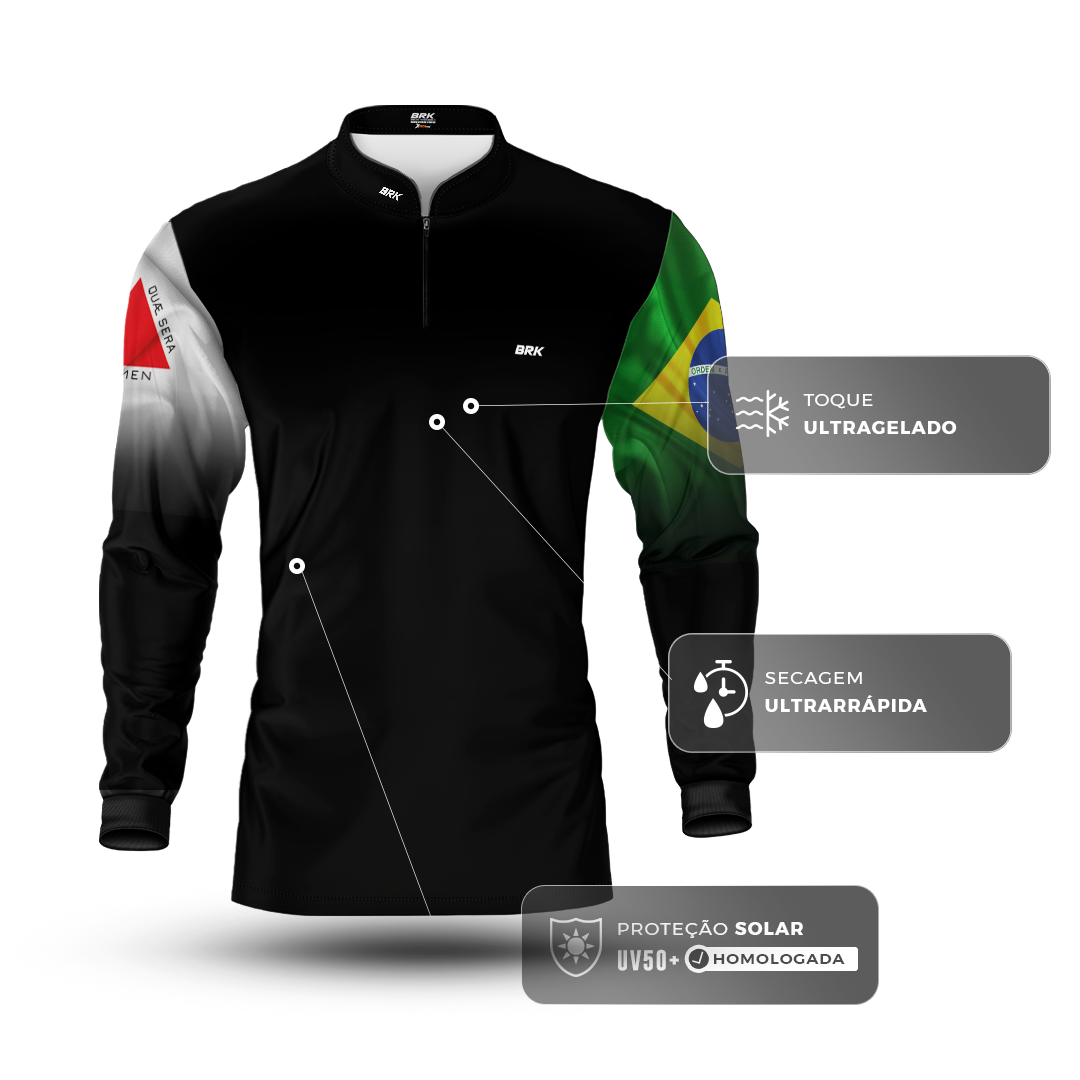 Camisa Agro Brk Minas Gerais Brasil com Proteção Solar UV50+ - Brk Agro
