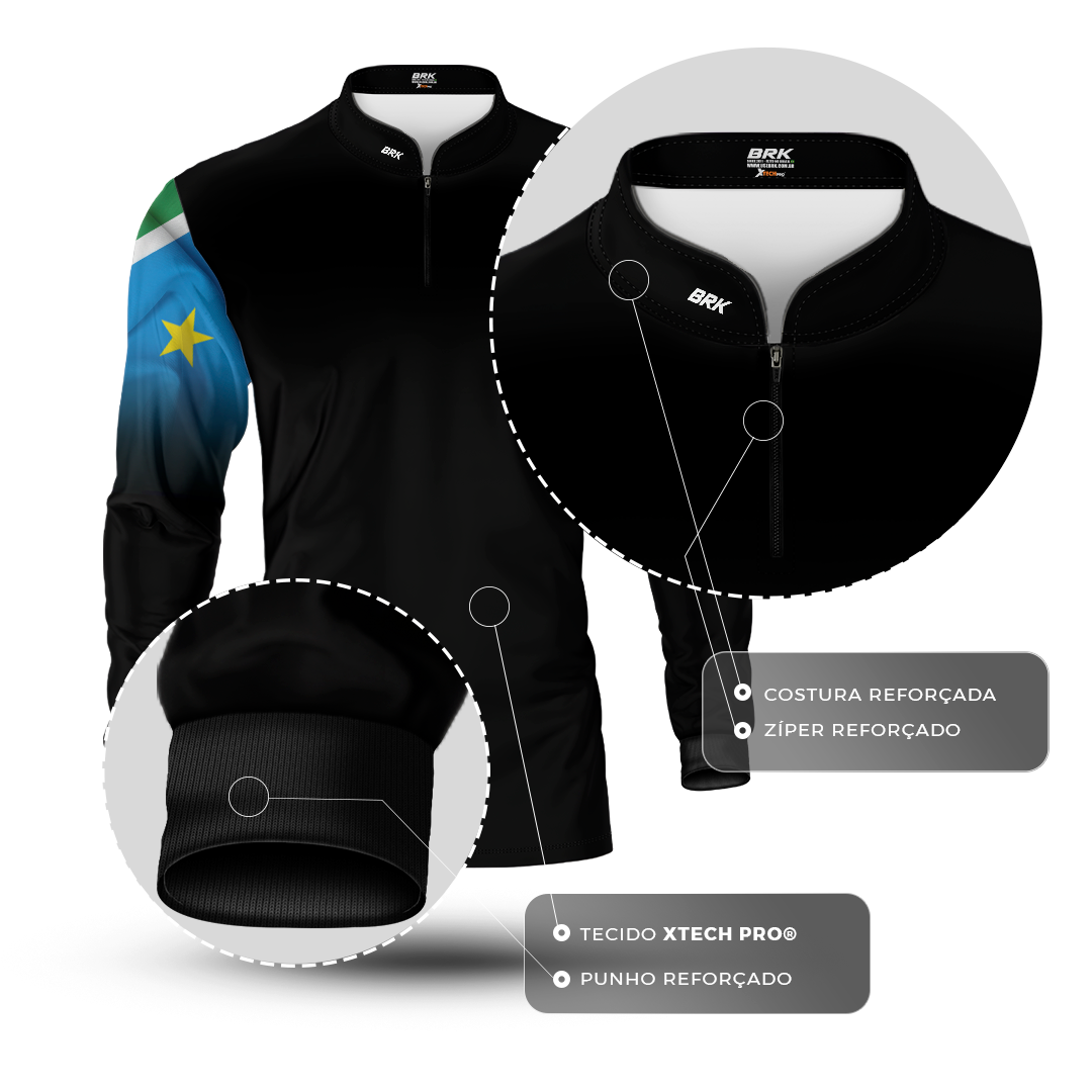 Camisa Agro Brk Mato Grosso Do Sul Brasil com Proteção Solar UV50+ - Brk Agro