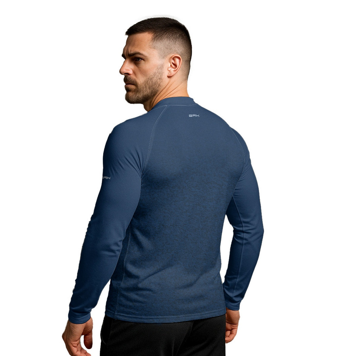 Camisa Segunda Pele Brk Clean Mescla Azul Escuro com Proteção UV50 - Brk Agro