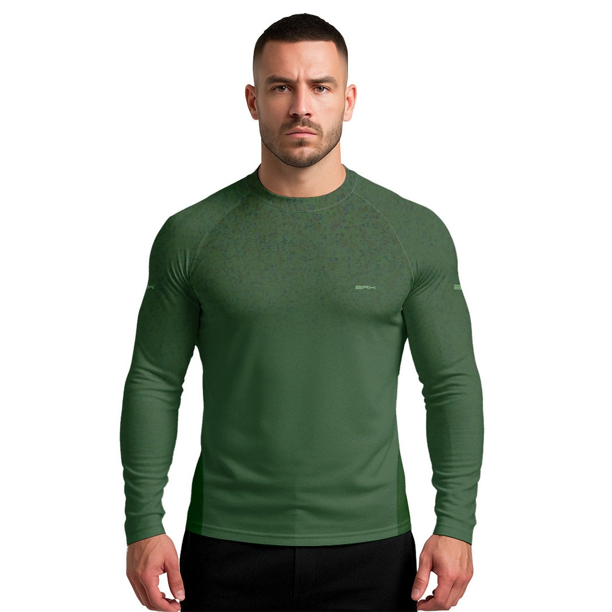 Camisa Segunda Pele Brk Clean Mescla Verde Militar com Proteção UV50 - Brk Agro