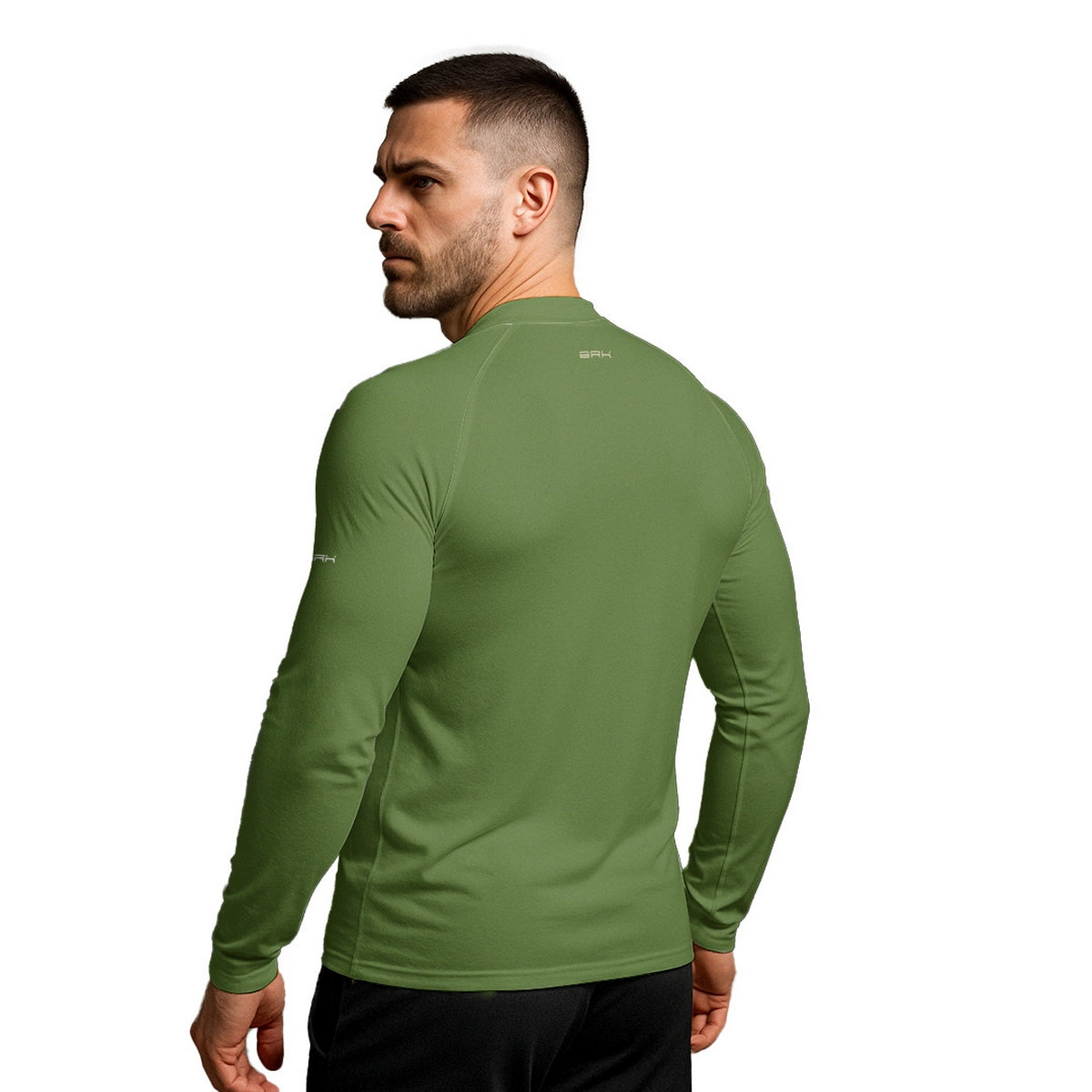 Camisa Segunda Pele Brk Clean Verde Militar com Proteção UV50 - Brk Agro