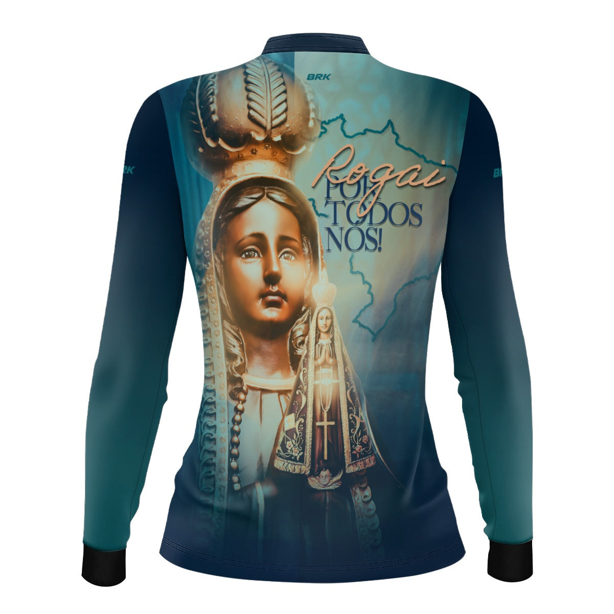 Camisa Feminina Agro Brk Rogai Por Todos Nós com Proteção UV50