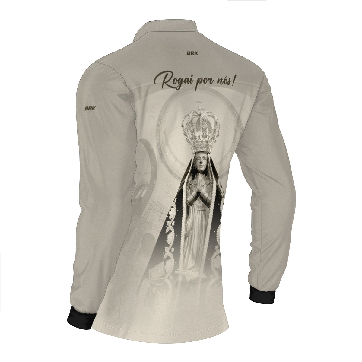 Camisa Agro Brk Bege Nossa Senhora Aparecida com Proteção UV50