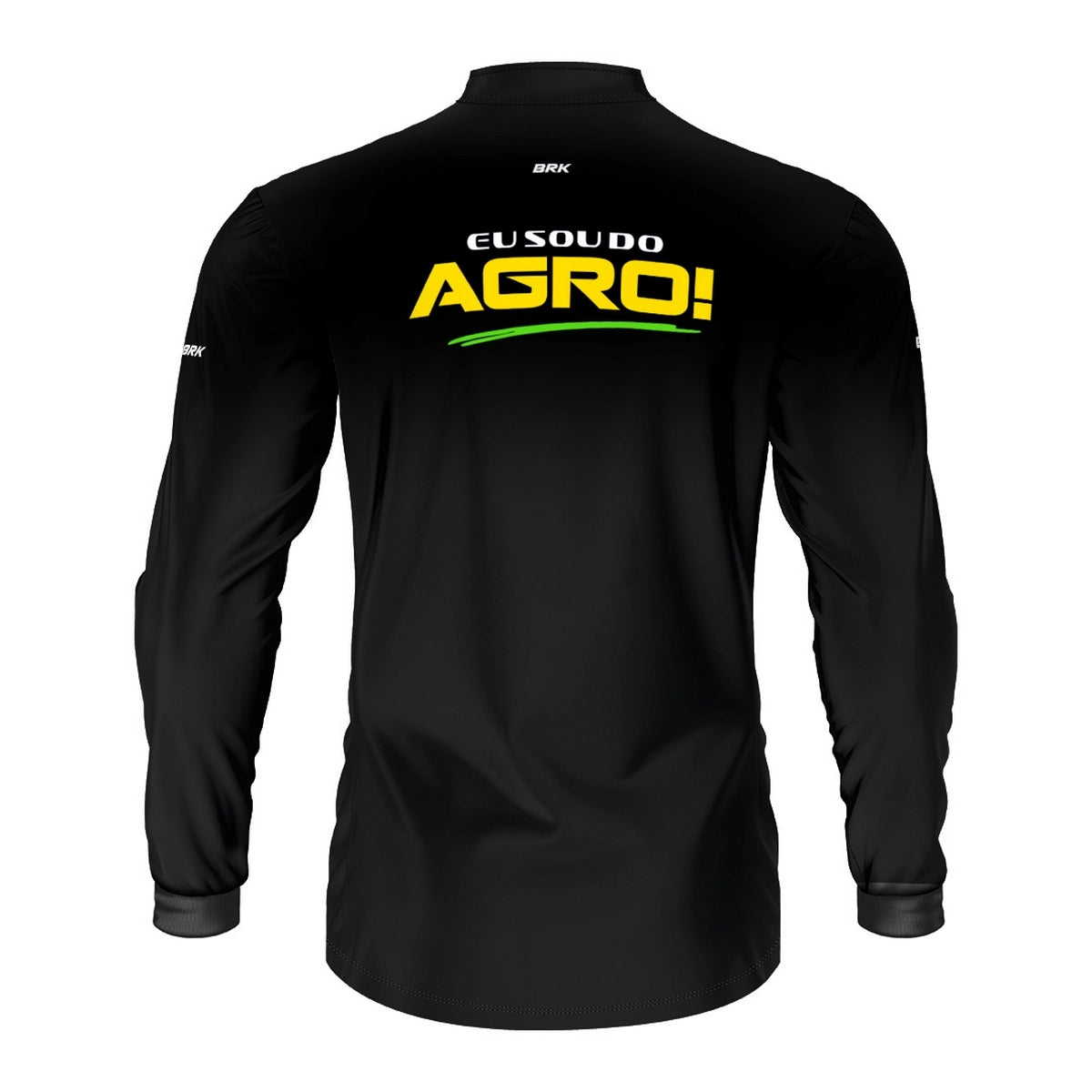 Camisa UV50 Agro Brk Eu Sou do Agro Preta Básica