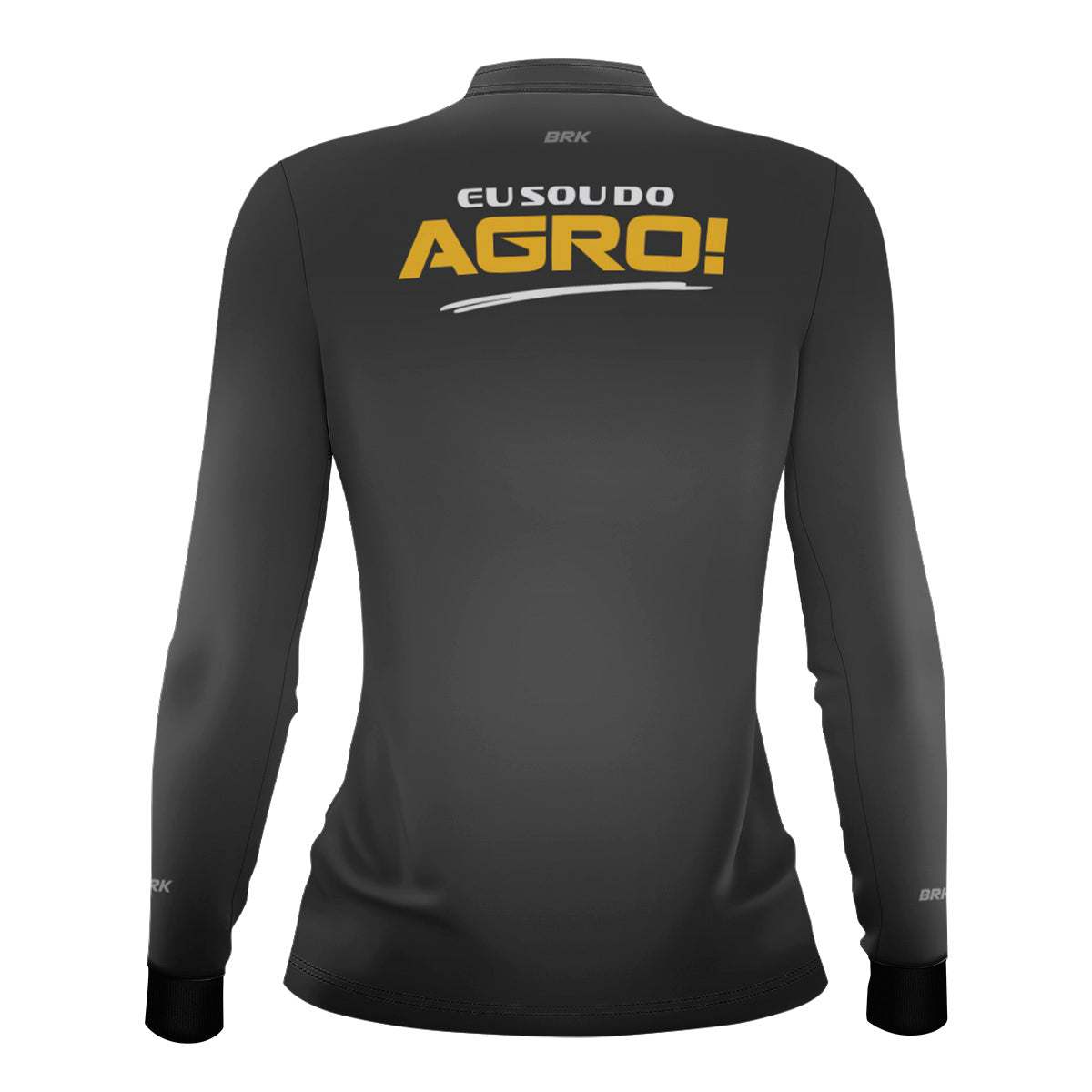 Camisa Agro Feminina Brk Eu Sou Do Agro Clean Cinza com Proteção Solar UV50+ - Brk Agro
