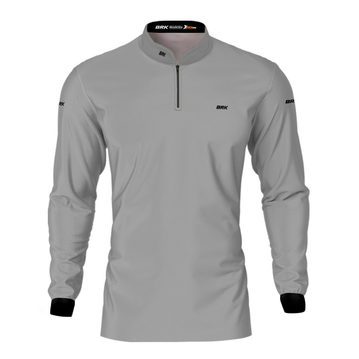 Camisa Masculina Agro Brk Básica Cinza Claro com Proteção Solar UV50+ Envio Imediato - Brk Agro