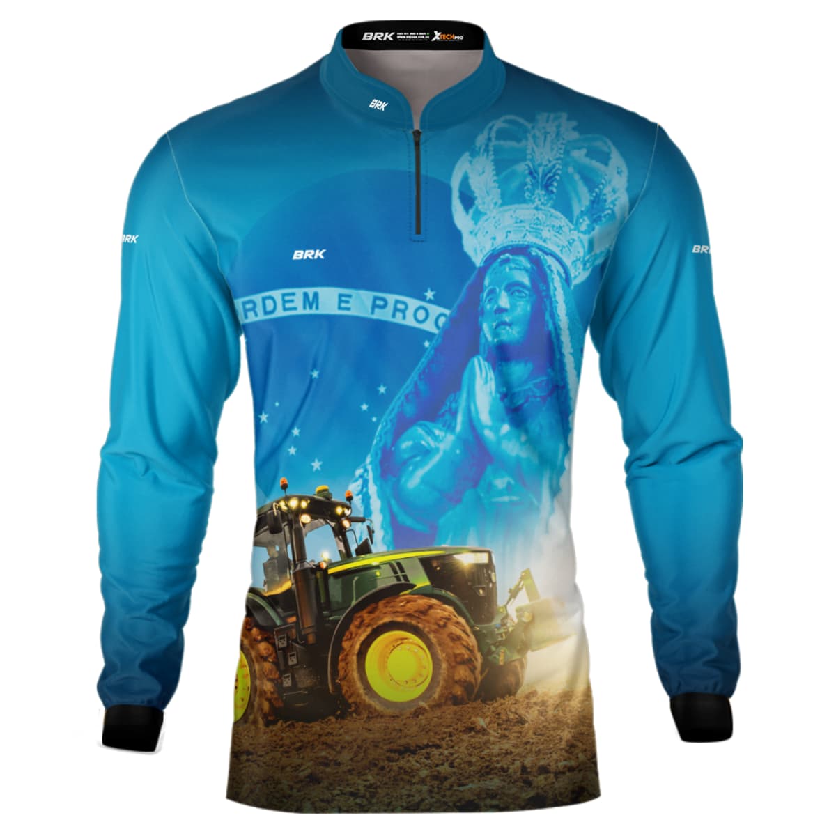 Camisa Agro Brk Padroeira Nossa Senhora com Proteção Solar UV50+ - Brk Agro