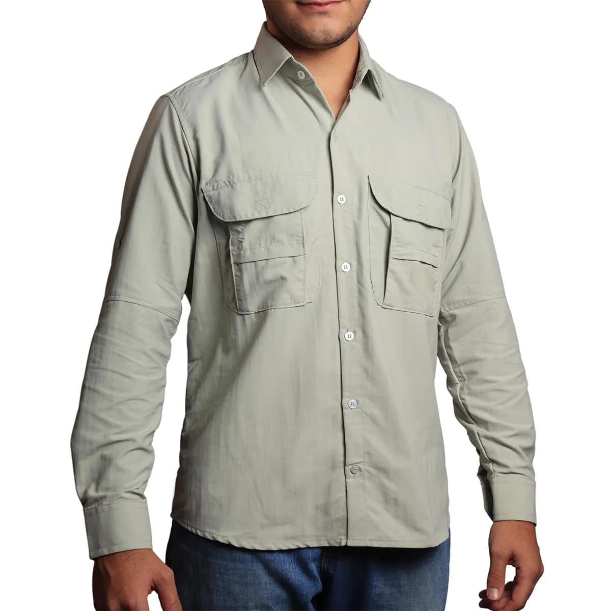 Camisa Work Agro Brk Areia com Proteção Solar UV50+ - Brk Agro