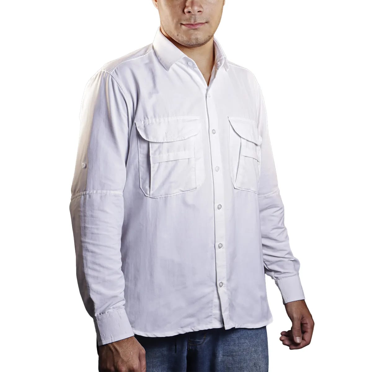Camisa Work Agro Brk Branca com Proteção Solar UV50+ - Brk Agro