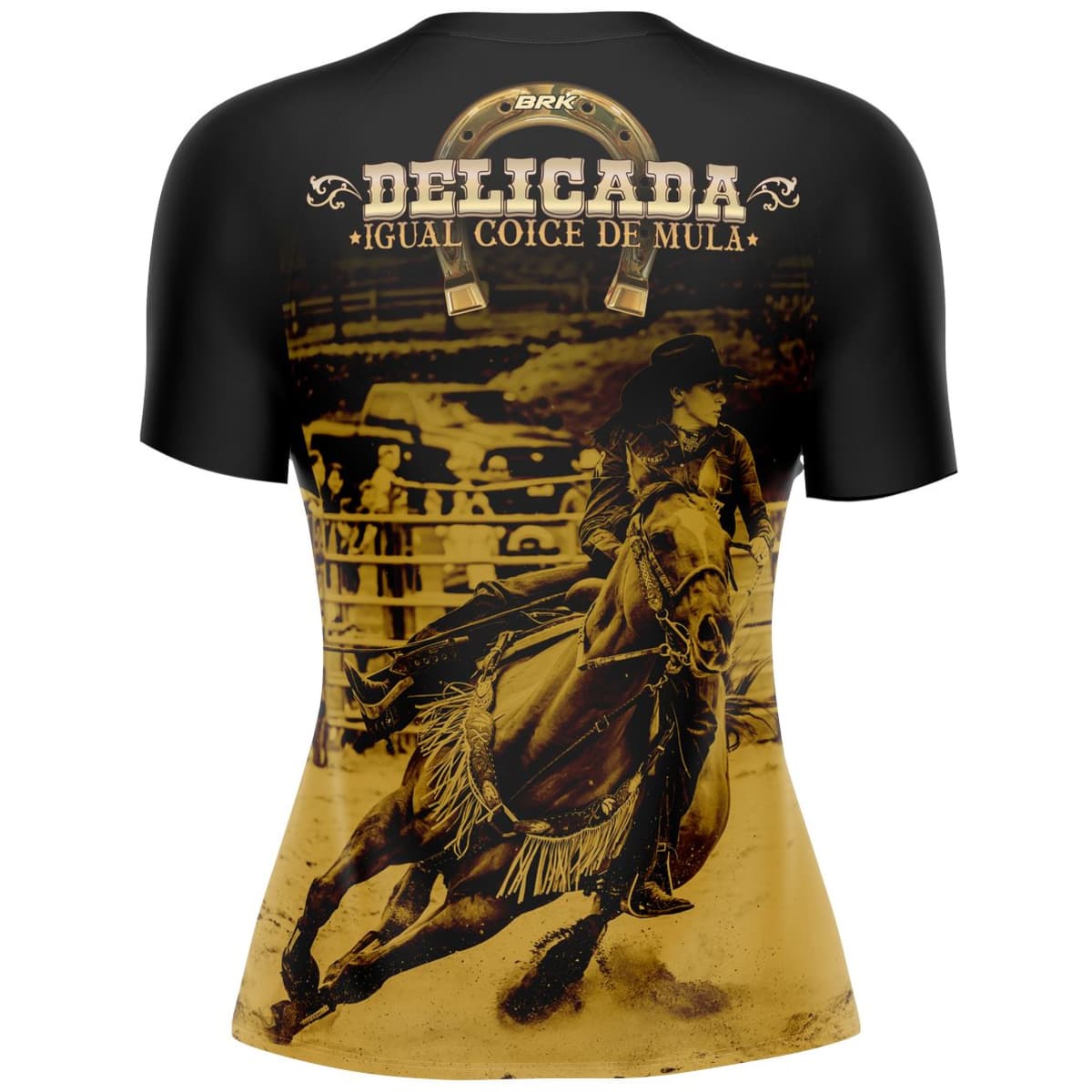 Camiseta Agro Brk Delicada Igual Coice de Mula com Proteção Solar UV50+ - Brk Agro