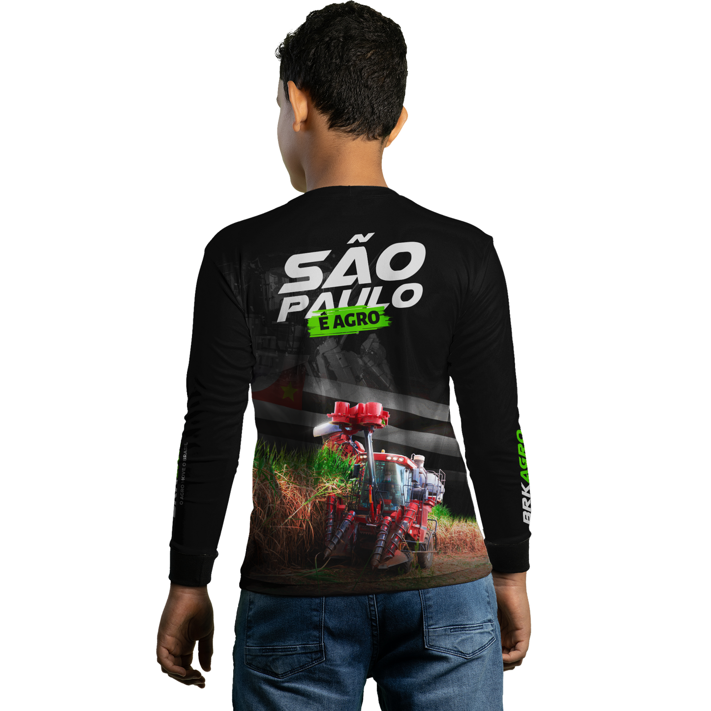 Camisa Agro Brk São Paulo Cana de Açúcar com Proteção Solar UV50+ - BRK AGRO