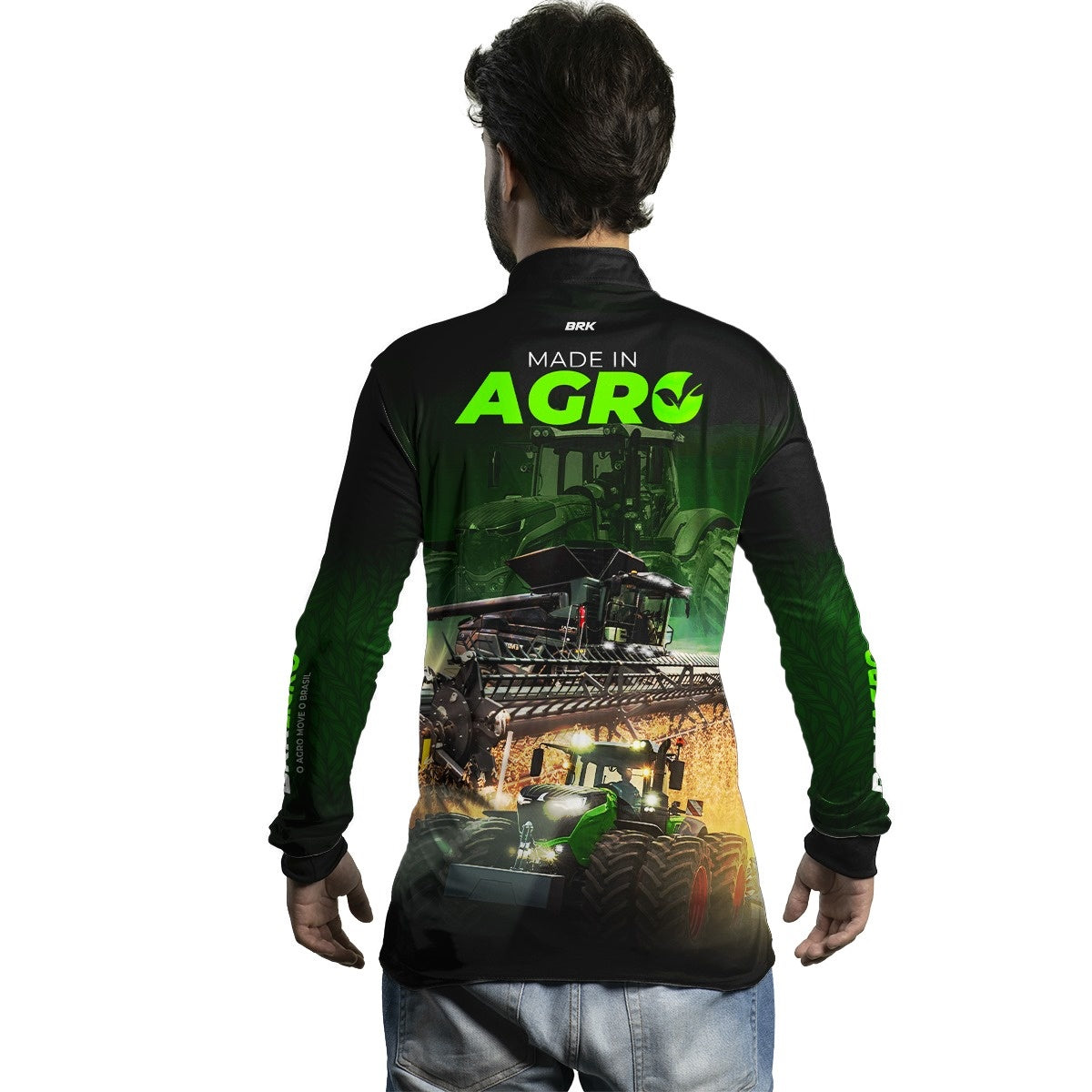 Camisa Agro Brk Made in Agro Produtor de Soja com Proteção Solar UV50+ - Brk Agro