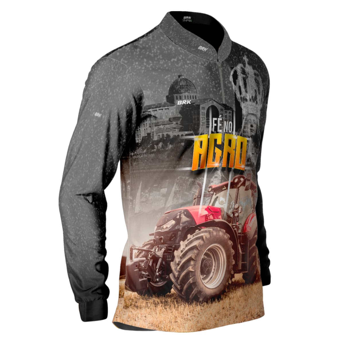 Camisa Agro Brk Padroeira Fé no Agro com Proteção Solar UV50+ - Brk Agro