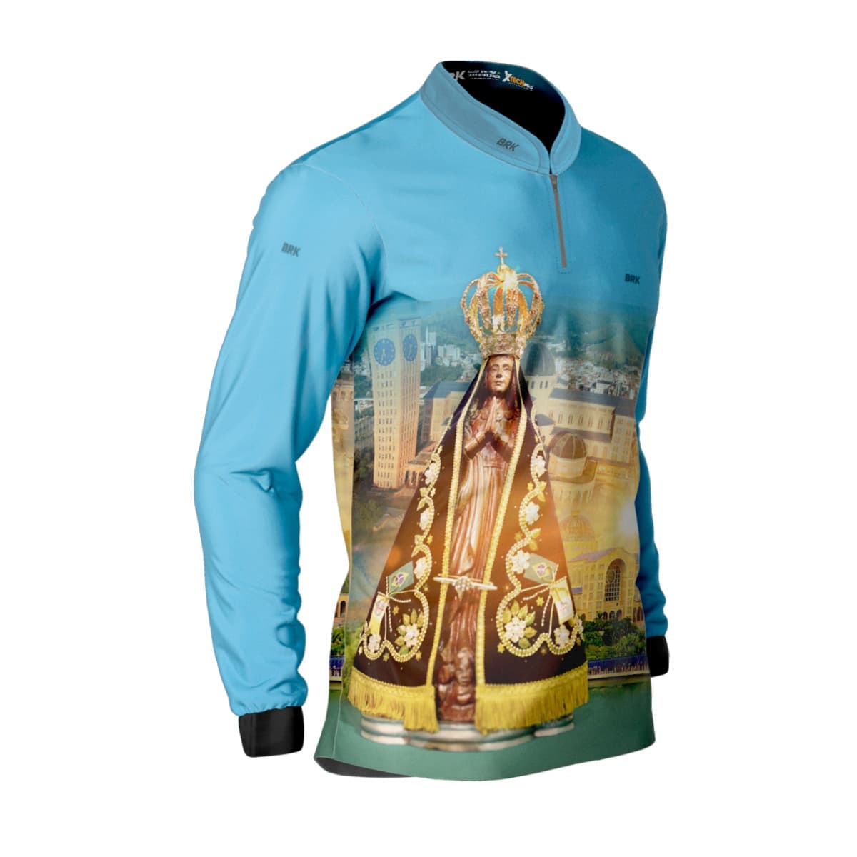 Camisa Agro Brk Azul Nossa Senhora com Proteção Solar UV50+ - Brk Agro