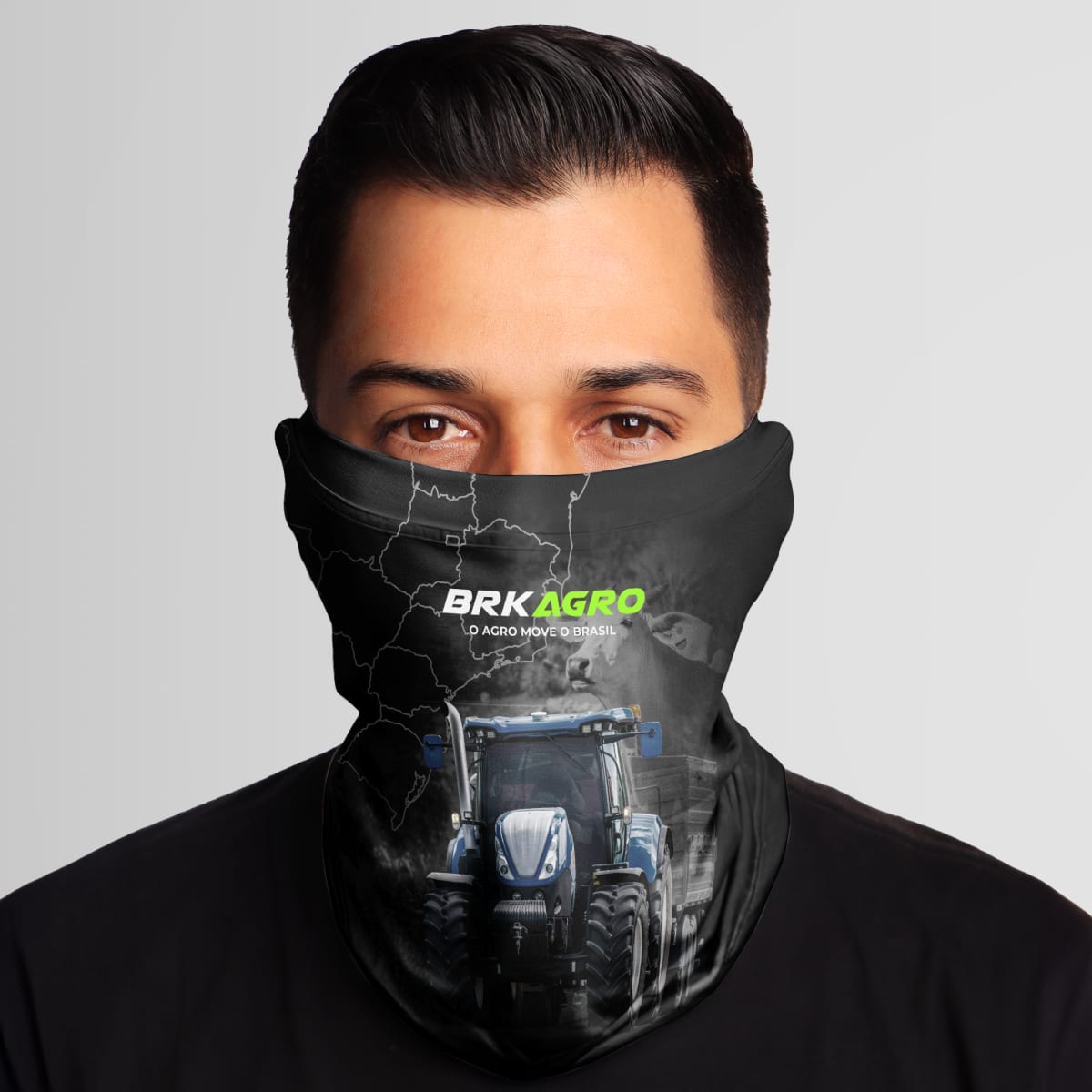 Bandana Tubeneck Agro Brk O Agro Move o Brasil com Proteção Solar UV50+ - Brk Agro