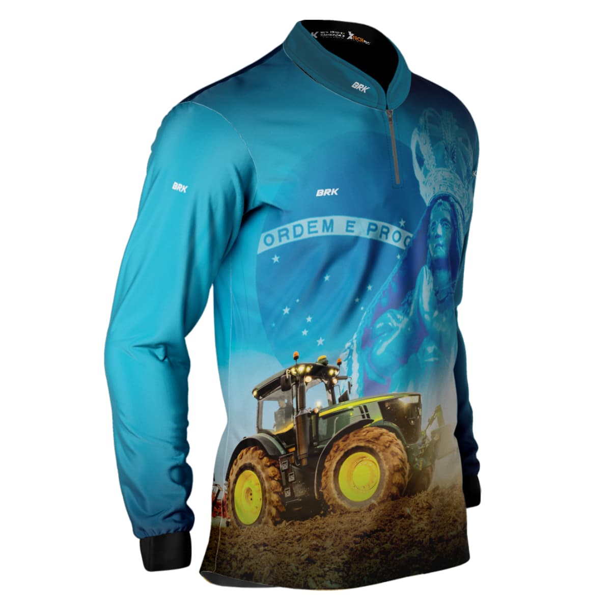 Camisa Agro Brk Padroeira Nossa Senhora com Proteção Solar UV50+ - Brk Agro