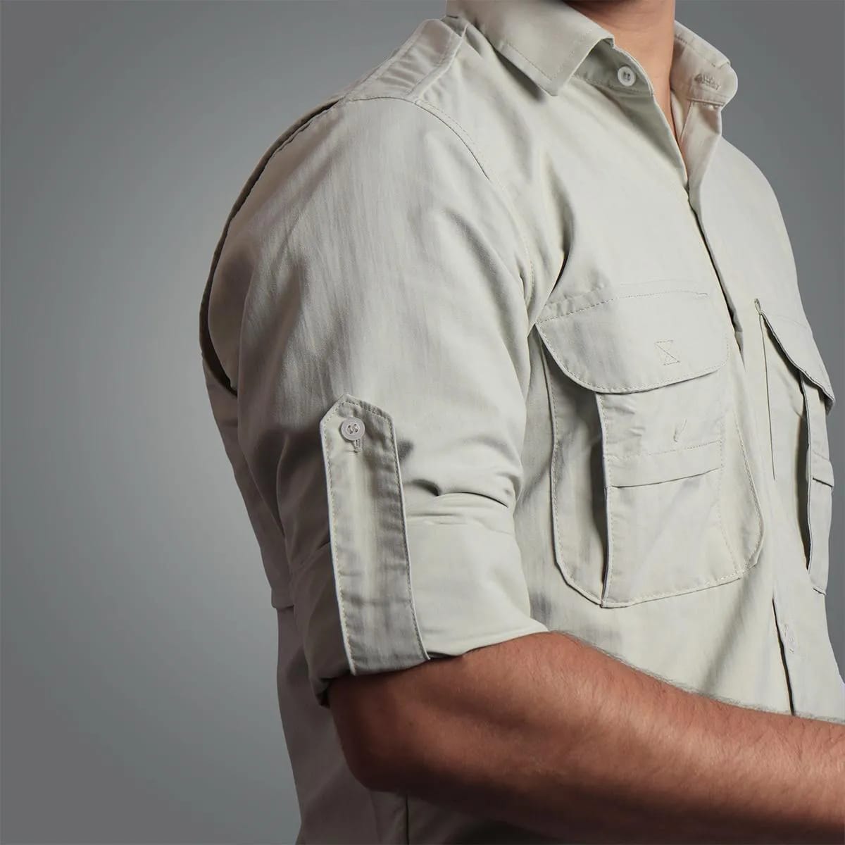 Camisa Work Agro Brk Areia com Proteção Solar UV50+ - Brk Agro