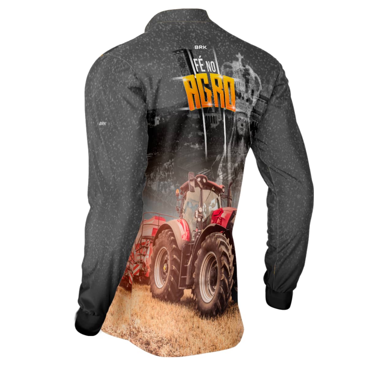 Camisa Agro Brk Padroeira Fé no Agro com Proteção Solar UV50+ - Brk Agro