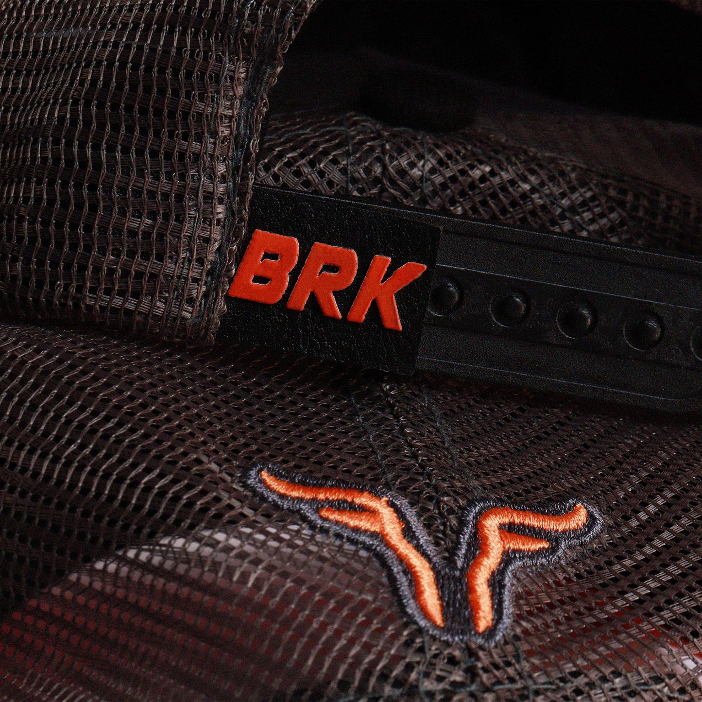Boné Trucker Brk Agro Toro Preto e Laranja - Brk Agro