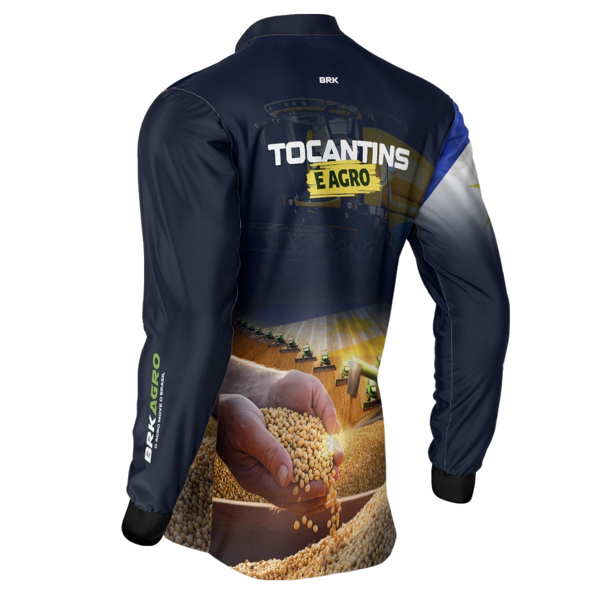 Camisa Brk Agro Tocantins é Agro com Proteção Solar UV50+