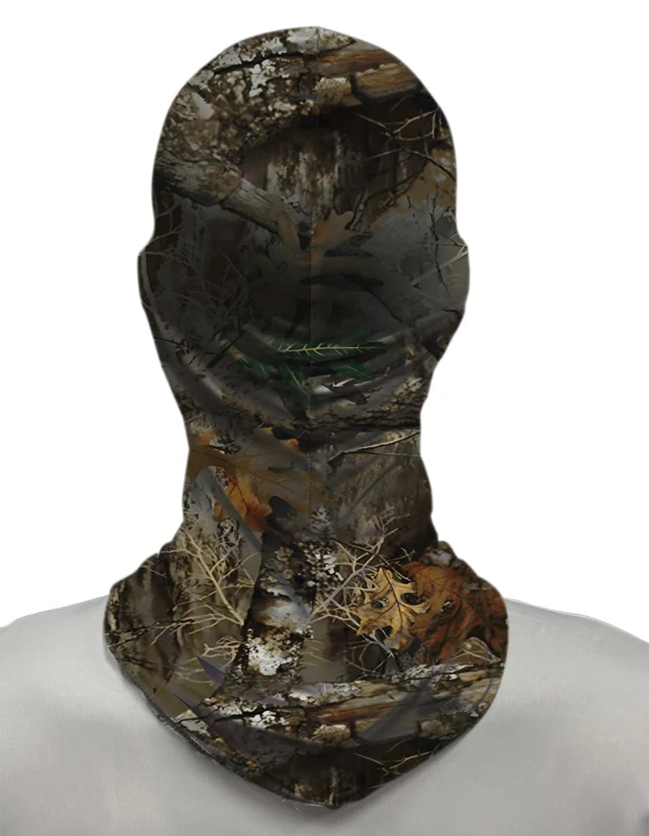 Balaclava Tubeneck Agro Brk Camuflada Folhas e Galhos com Proteção Solar UV50+ - Brk Agro